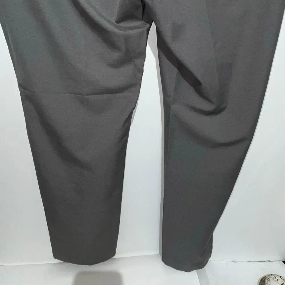 Greg Norman Mens Performance Classic‎ Fit Grey Stretch Golf Pants 38x30 NEW